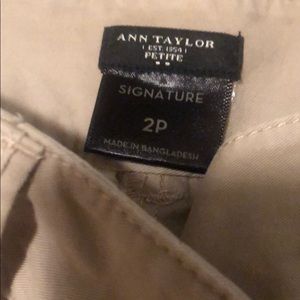 Ann Taylor petite khaki pants